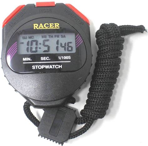 racer stopwatch specification